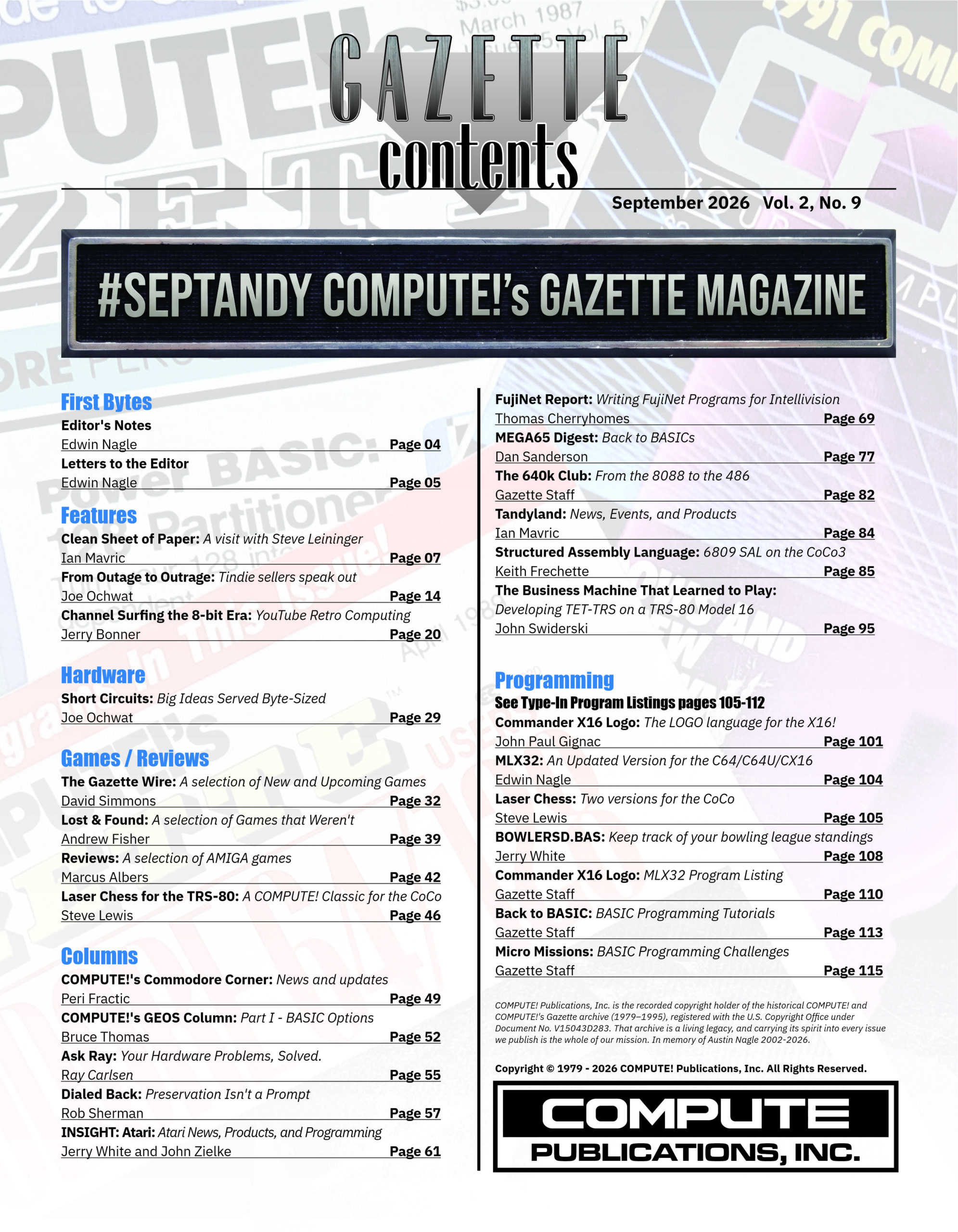 COMPUTE!'s Gazette Issue #15 Physical Edition - Image 2