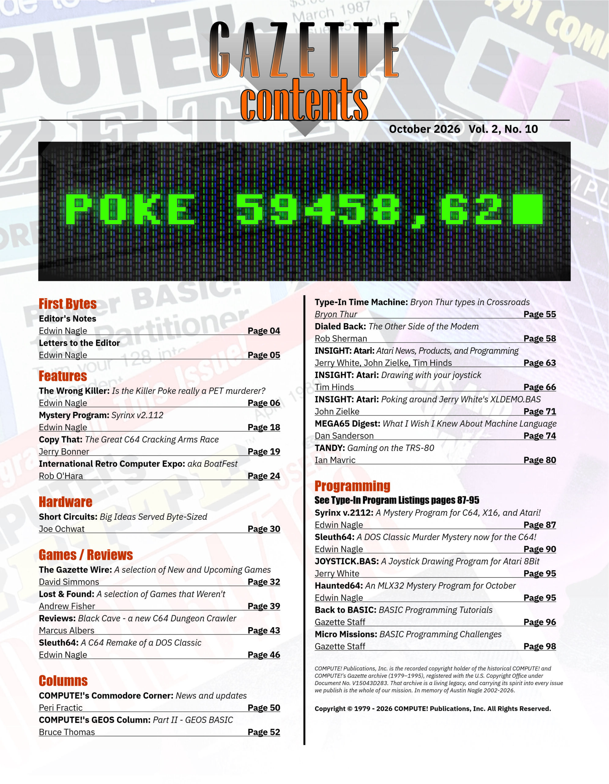 COMPUTE!'s Gazette Issue #16 Physical Edition - Image 2
